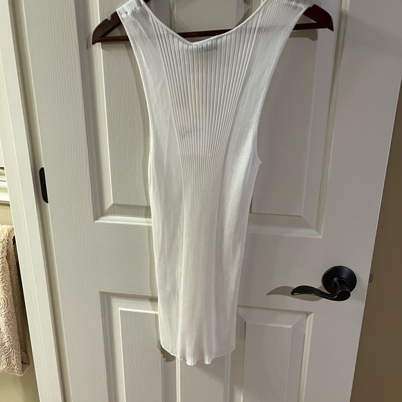 NWT Giuliva Scoop Neck Jersey Ribbed Tank XL $495 - Picture 2 of 3